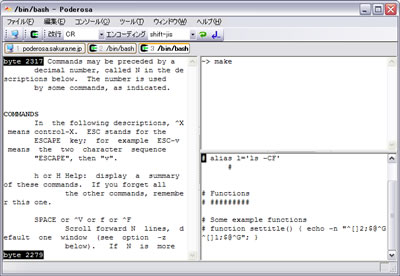 Poderosa Terminal Emulator - Screenshot
