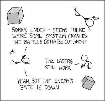 XKCD Comic : Battle Room